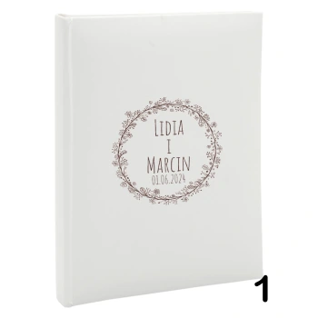 Album ślubny, wsuwany, 50 zdjęć 15x21, personalizowany, 12 wzorów